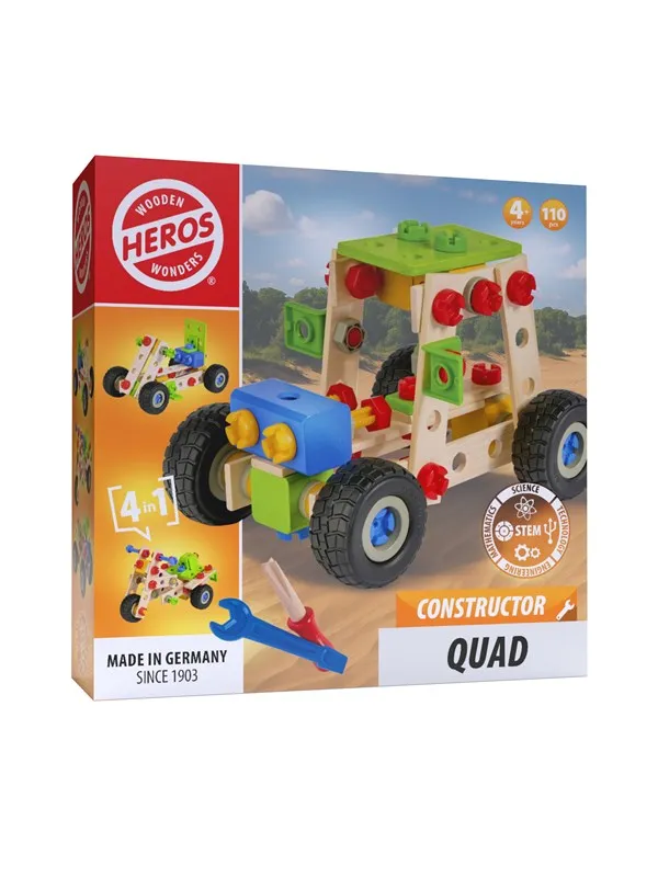 Heros Konstruktør - 4-i-1, ATV, 110 deler