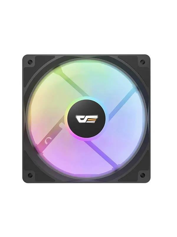 Darkflash Computer Fan CL12 LED (120x120) - Kabinettvifte - 120mm - Svart - 26 dBA