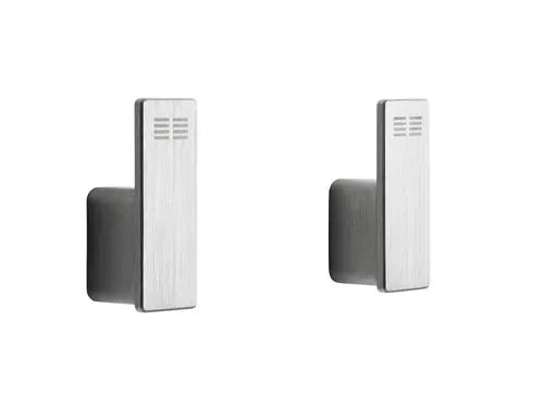 Unidrain Reframe Collection towel hooks (x2) Brushed steel