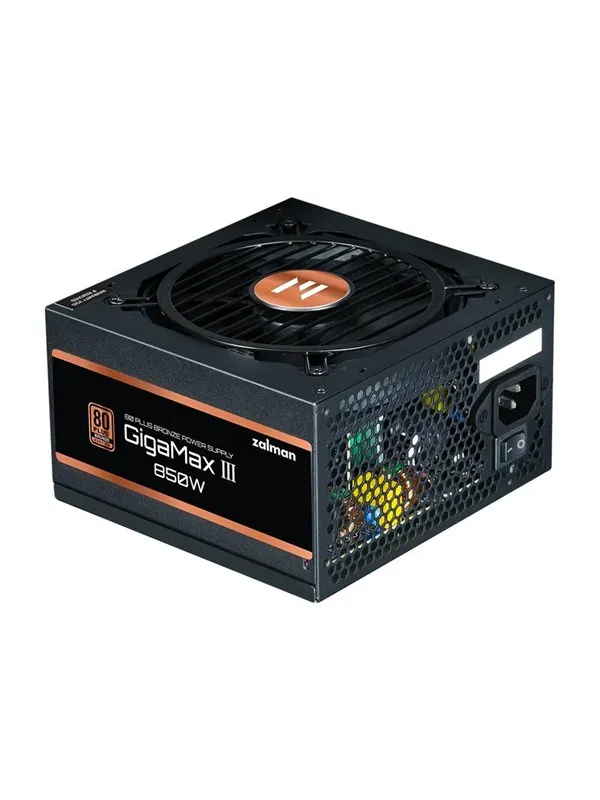 Zalman GigaMax III ZM850-GV3 Strømforsyning (PSU) - 850 Watt - 120 mm - ATX - 80 Plus Bronze sertifisert