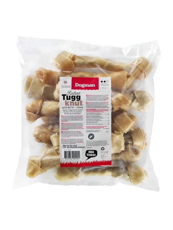 Dogman Tyggebein med knuter (10x 20cm) 800g