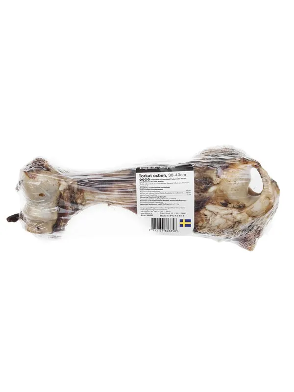 Dogman Tørket okseben 30-40cm plast