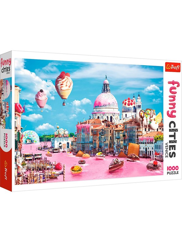 Trefl Puzzle - Funny Cities - Sweets in Venice (1000 pieces) Gulv