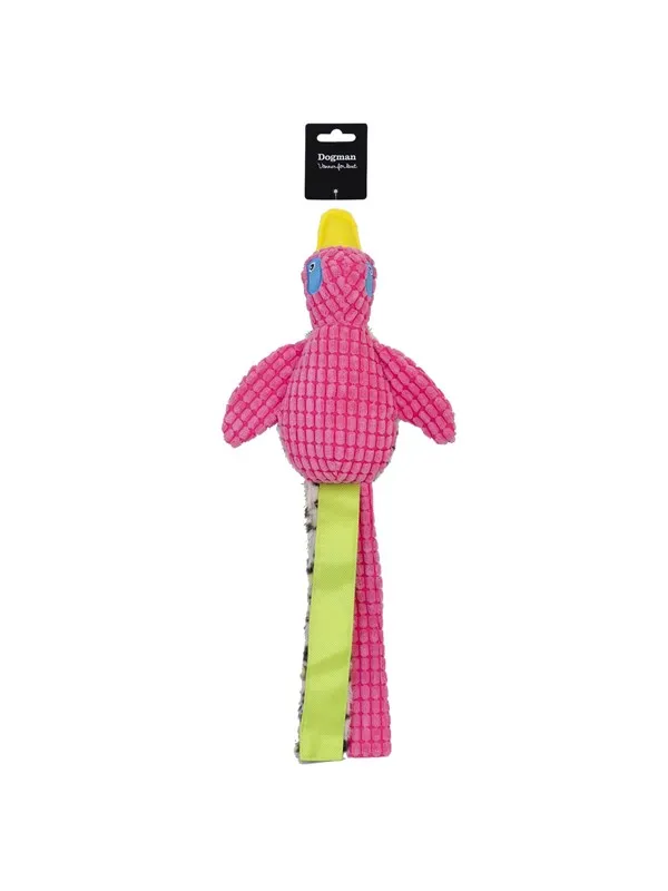 Dogman Leksak Quack rosa 55cm