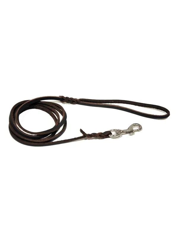 Dogman Leather Leash Lina Brown M 12mm x 180cm
