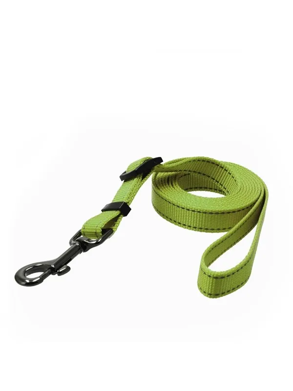 Dogman Iris Justerbart Nylon Hundebånd Grønn Stor 20mm 120-200cm