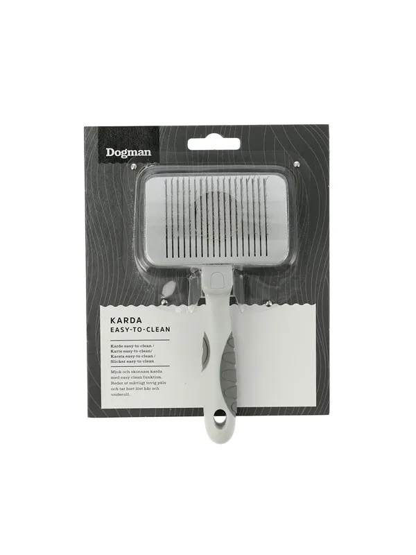 Dogman Easy-to-Clean Slickerbørste