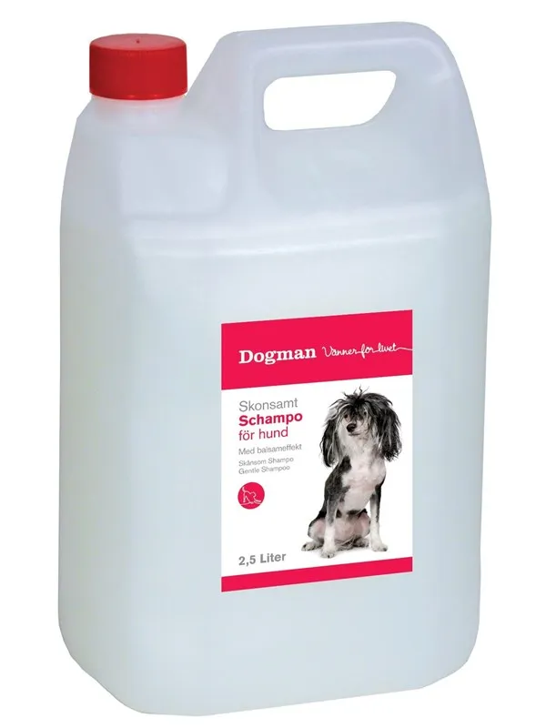 Dogman Skånsom Hundesjampo - Mild og Fuktighetsgivende 2,5L
