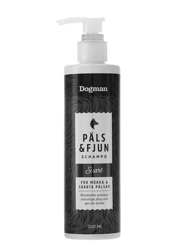 Dogman Päls & Fjun sjampo Svart