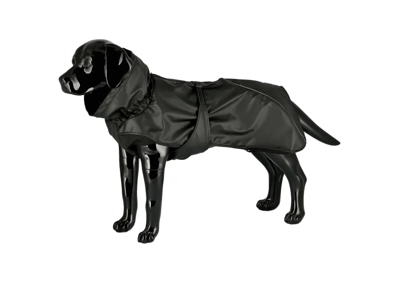 Dogman Dog Raincoat Aqua Black 55cm