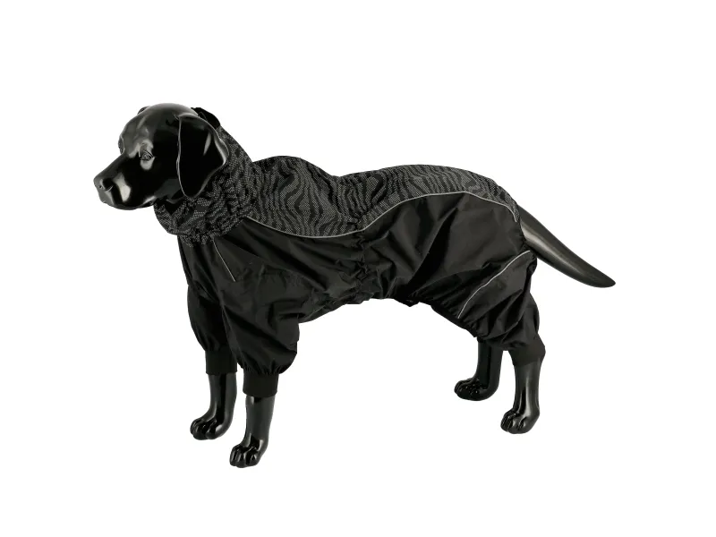 Dogman Dot Raincoat Waterproof Dog Overall Reflective Pattern 50cm