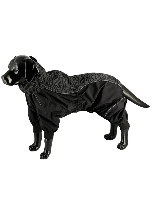 Dogman Dot Raincoat Waterproof Dog Overall Reflective Pattern 25cm