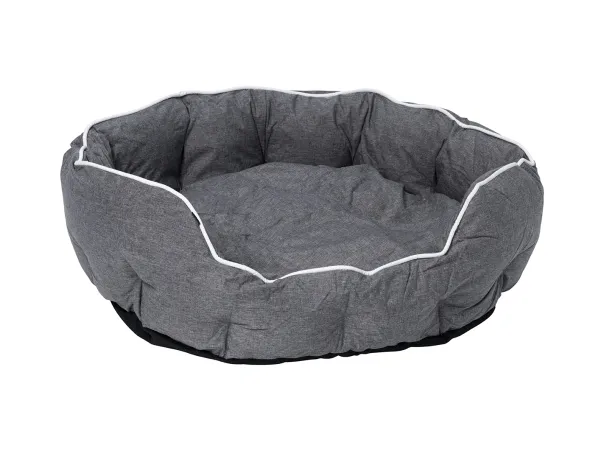 Dogman Bed Buddy Oval Grey M 60x50x22cm