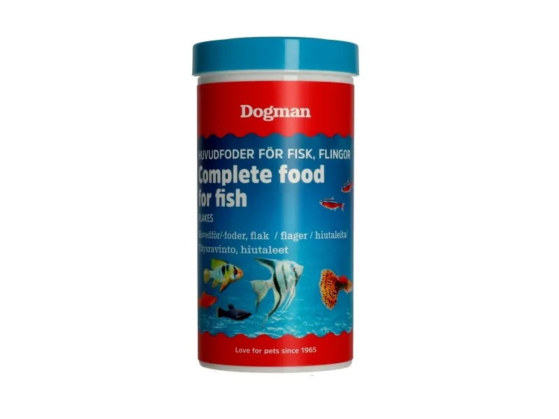 Dogman Komplettfôr Flakfôr til Fisk 250ml