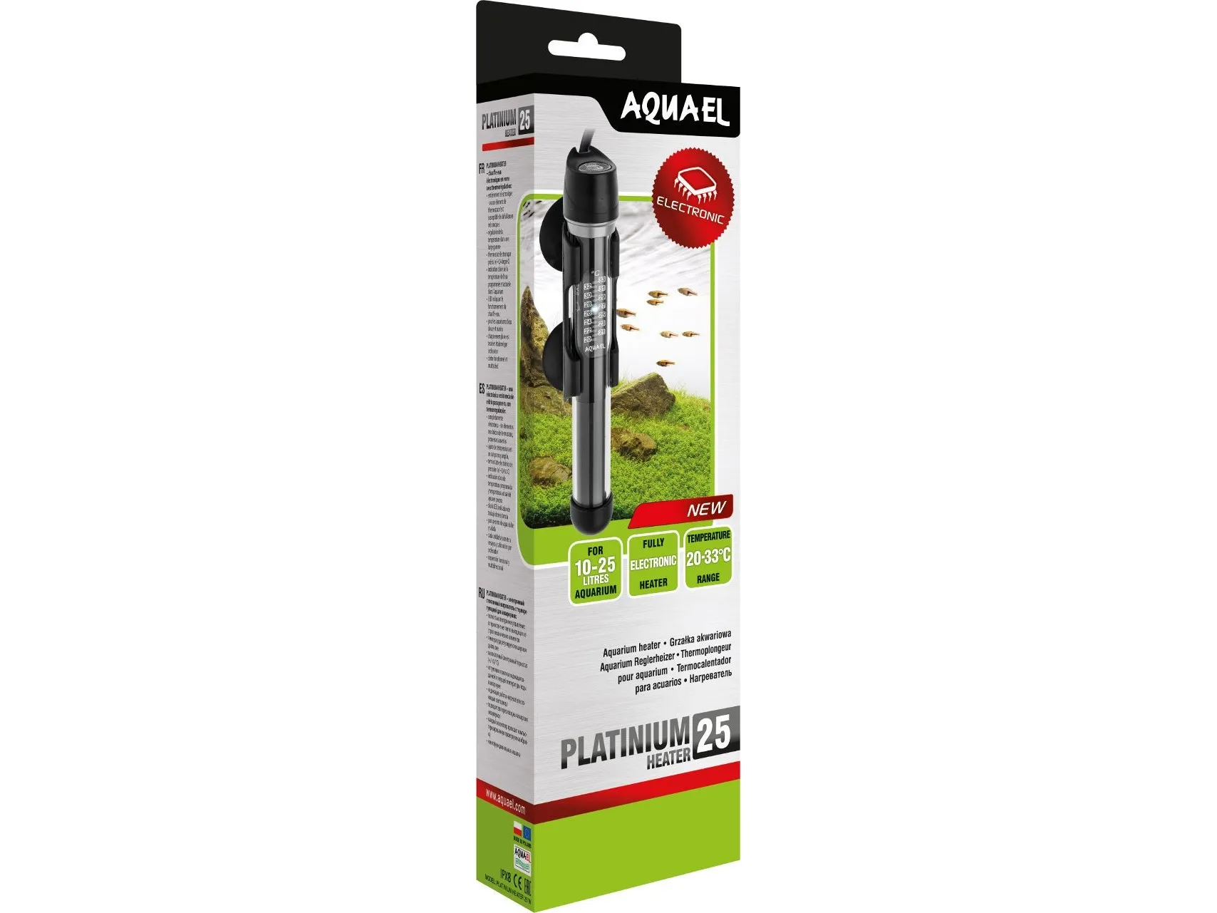 AQUAEL Platinium Aquarium Heater 25W