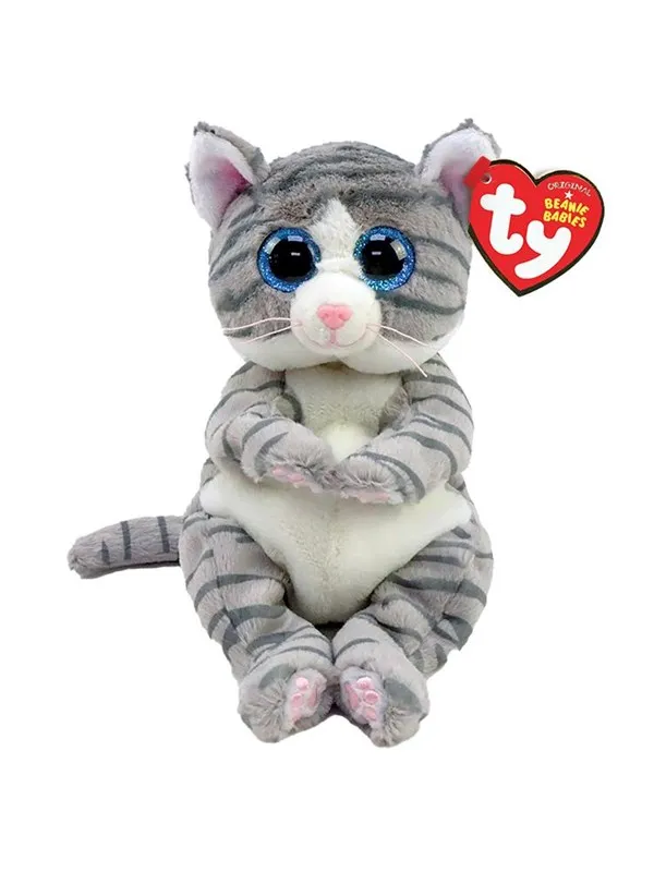 Ty Beanie Bellies - Mitzi Grey Tabby Cat 20cm