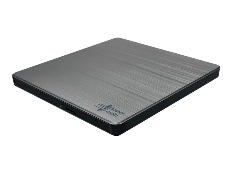 Hitachi - LG GP60NS60 Slim Portable DVD-Writer - DVD-RW (Brenner) - USB 2.0 - Sølv