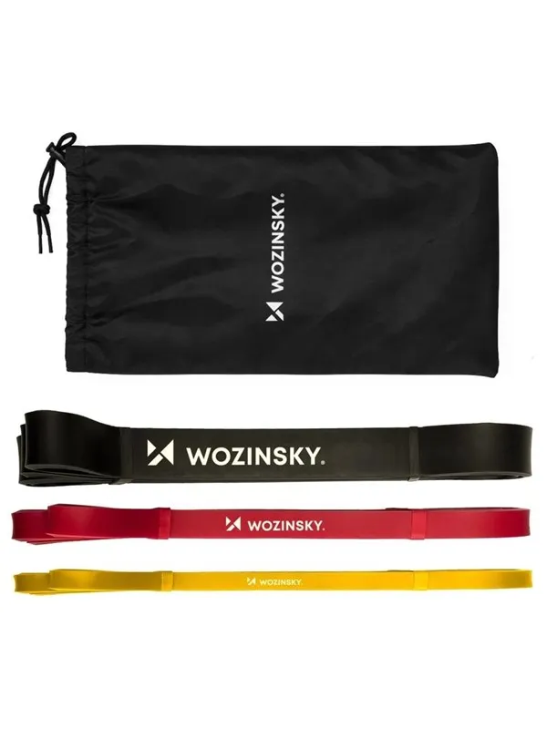 Wozinsky WGO-3 latex resistance bands - 3 pcs.