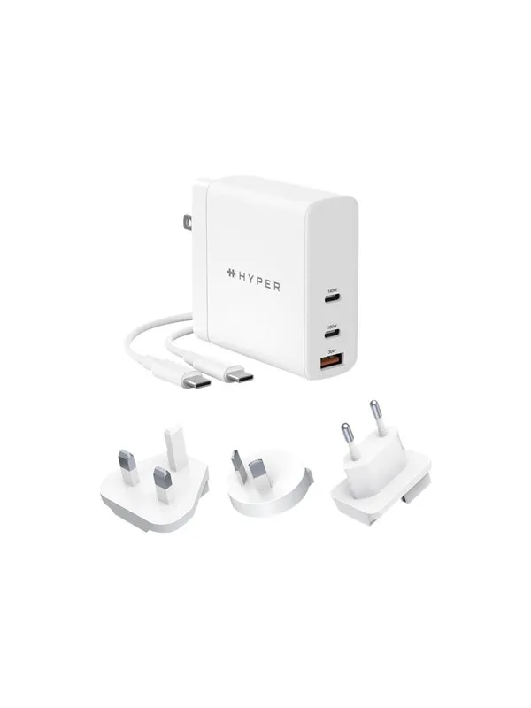 Hyper Juice power adapter - GaN - 2 x USB-C - 140 Watt