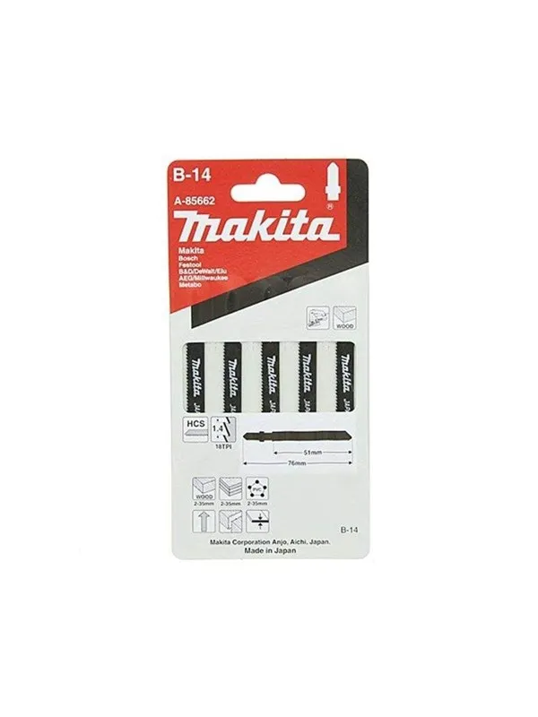 Makita Jigsaw Blades B-14 5 pcs