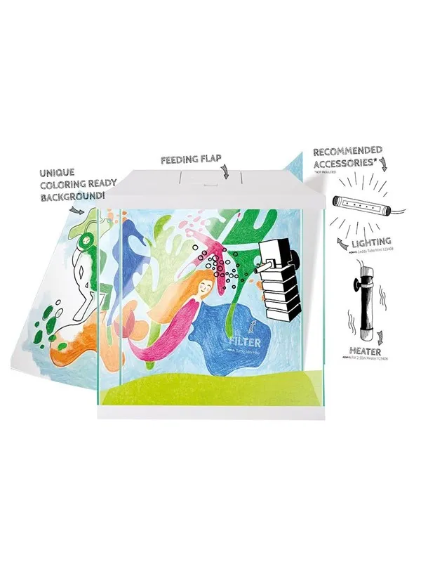 AQUAEL Aquarium Set Leddy Mini 35 White