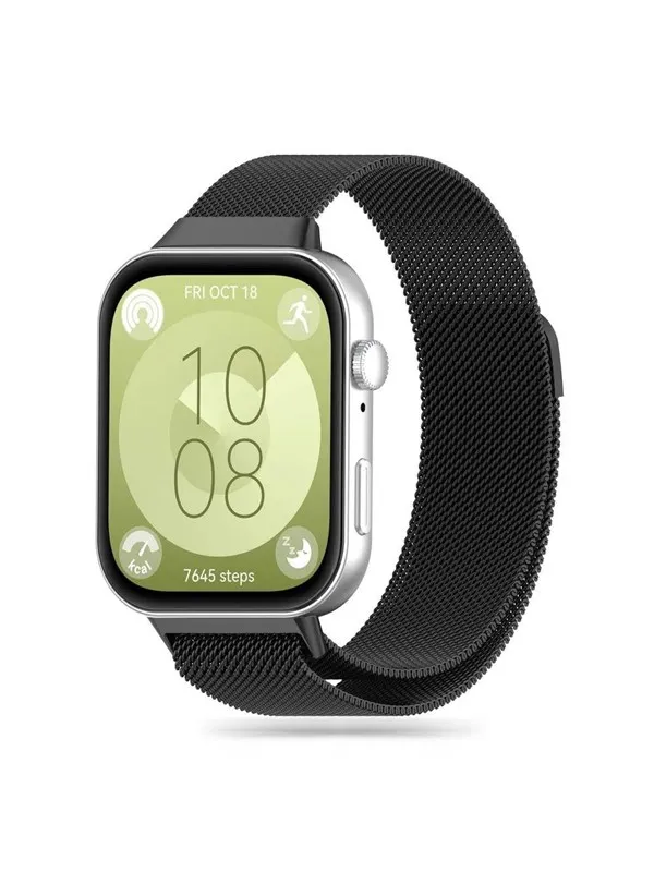 Tech-Protect  MilaneseBand Strap for Huawei Watch Fit 3 - Black