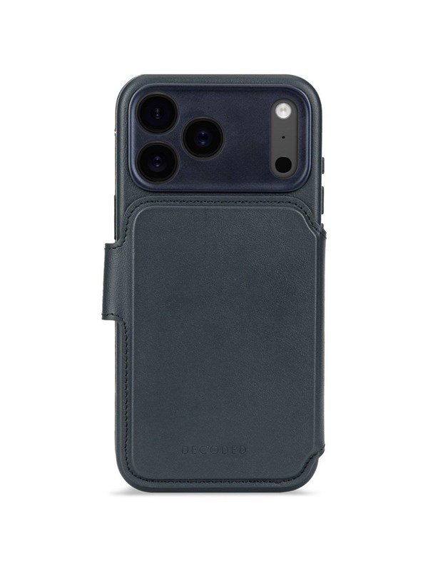 Decoded - Leather Detachable Wallet for iPhone 17 Pro Max - Navy Shadow