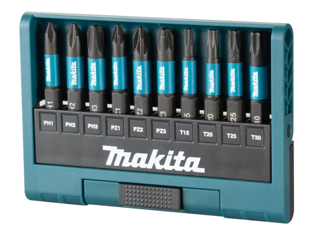 Makita Impact Black impact screwdriver bit set - 10 pieces