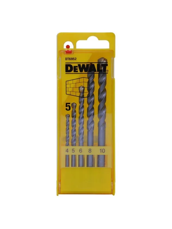 Dewalt Straight Shank - Masonry - 5 Piece Drilling Set