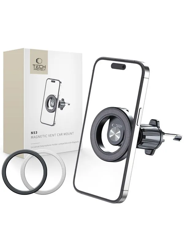 Tech-Protect  N53 Car Phone Holder with MagSafe Air Vent - Black
