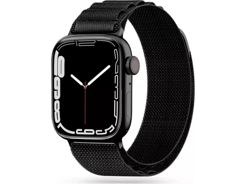 Tech-Protect Nylon Pro Strap for Apple Watch 4 / 5 / 6 / 7 / 8 / 9 / SE / Ultra 1 / 2 (42 / 44 / 45 / 49 mm) - Black