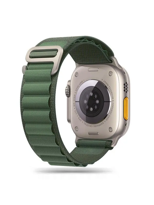 Tech-Protect  Nylon Pro Strap for Apple Watch 4 / 5 / 6 / 7 / 8 / 9 / SE / Ultra 1 / 2 (42 / 44 / 45 / 49 mm) - Dark Green