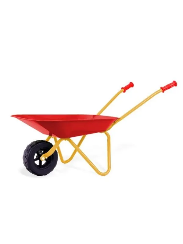 Metal Children's Wheelbarrow with Rubber Wheels