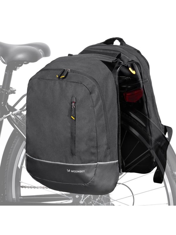 Wozinsky Double Bike Bag Backpack 2in1 30l Black (WBB30BK)