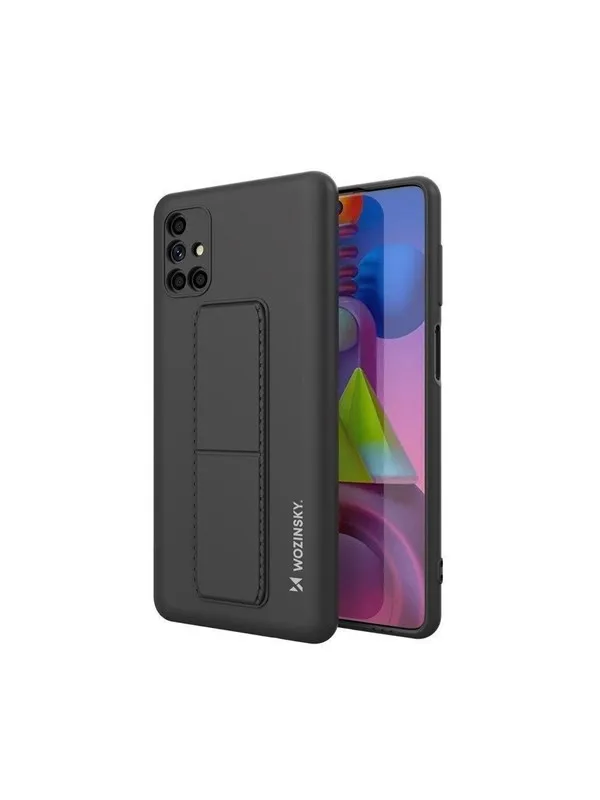 Wozinsky  Kickstand Case Silicone Case with Stand Samsung Galaxy M51 Case Black