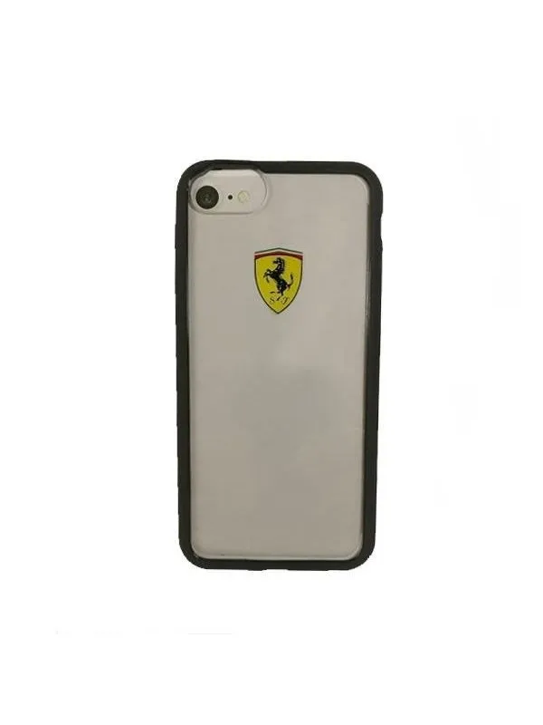 Ferrari Transparent Case for iPhone 7 / 8 / SE 2020 / SE 2022 - Transparent Black