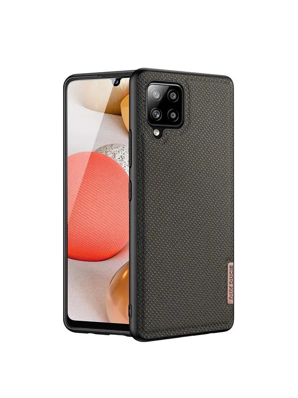 Dux Ducis Fino Case Cover Covered With Nylon Material Samsung Galaxy A42 5G Green