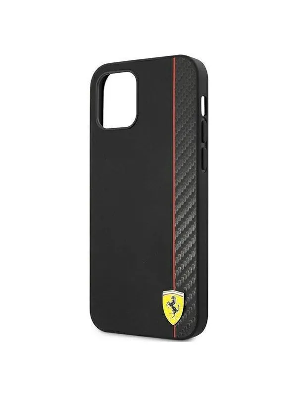 Ferrari On Track Carbon Stripe Case for iPhone 12 mini - Black