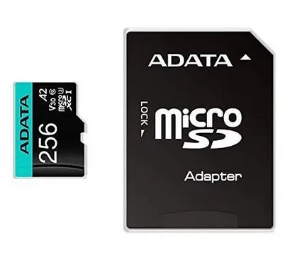 A-Data Premier Pro MicroSD/SD V30S - 100MB/s - 256GB