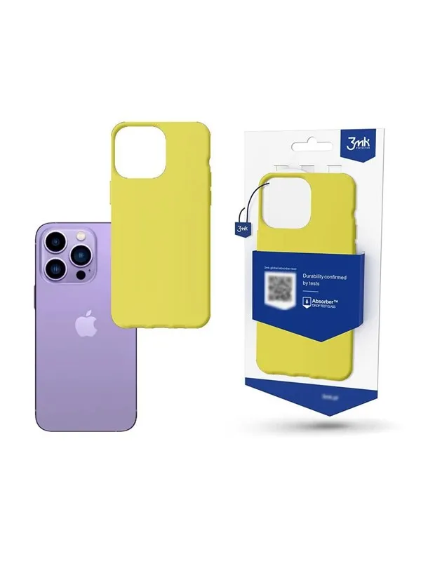 3mk Case for iPhone 14 Pro from the  Matt Case series - lime green