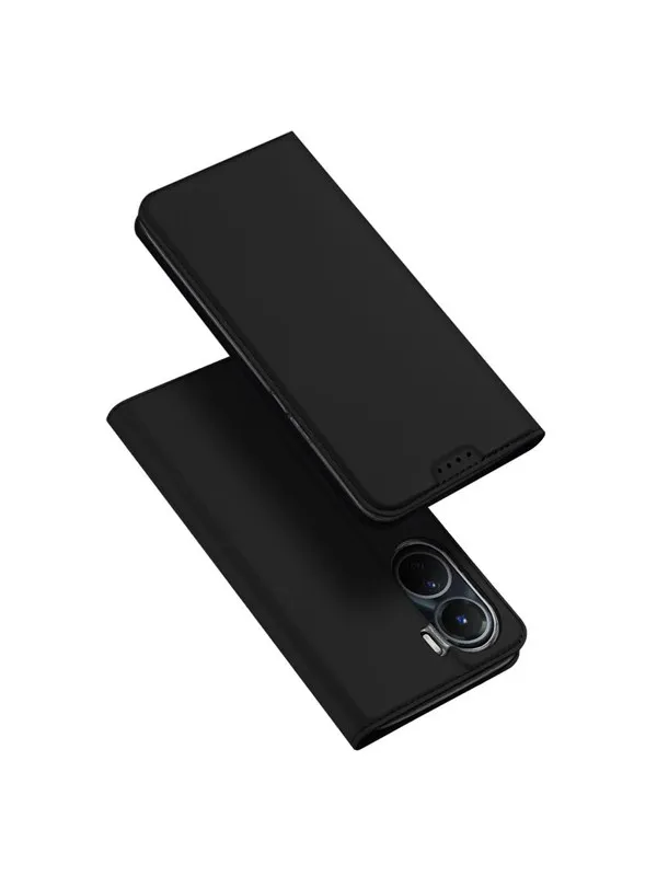 Dux Ducis Skin Pro Case Vivo Y16 / Y02s Wallet Holster Cover Flip Cover Black