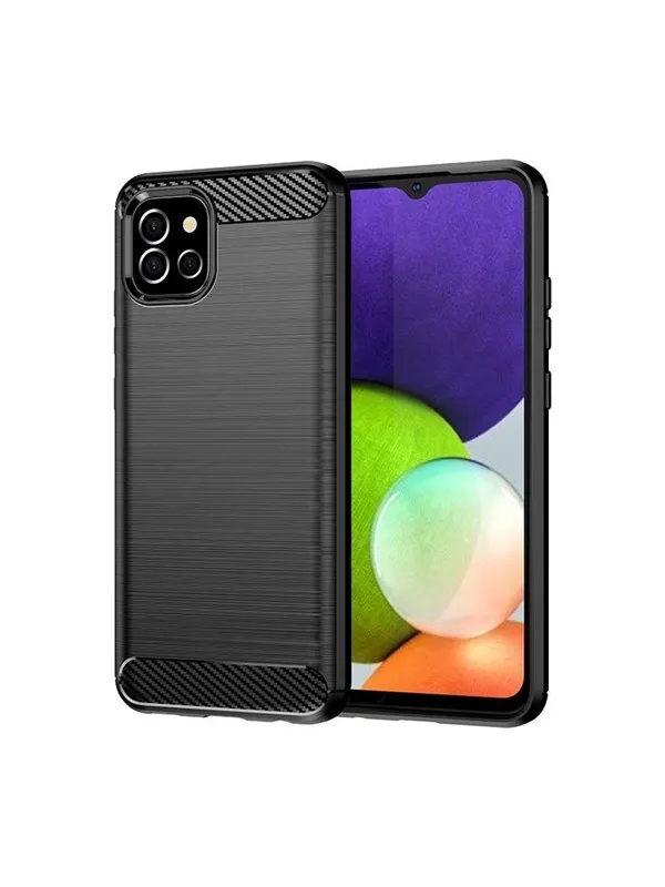 Hurtel Carbon Case Flexible Cover Case for Samsung A03S EU (166.5) Black