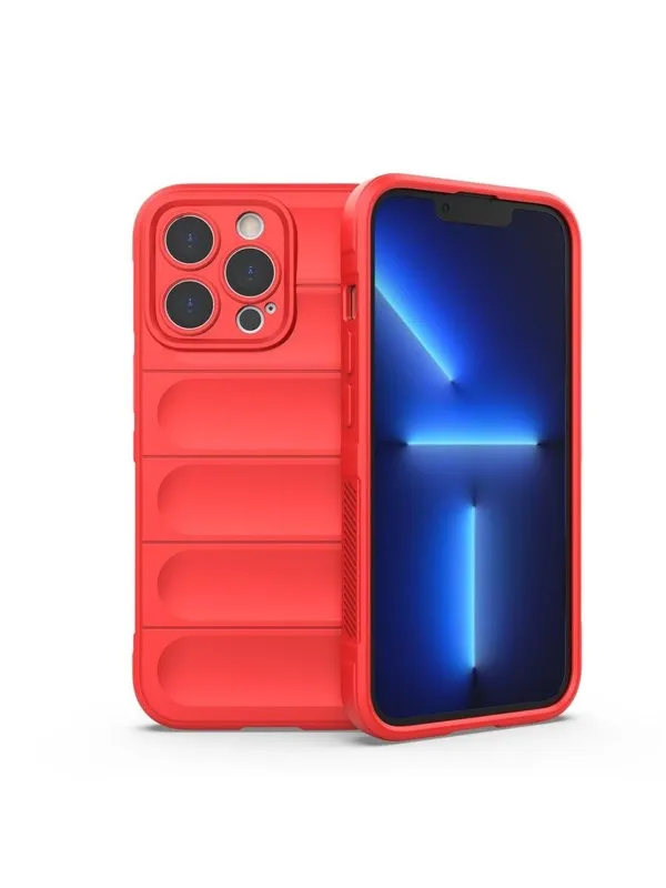Hurtel Magic Shield Case - iPhone 13 Pro Flexible Armored Cover Red