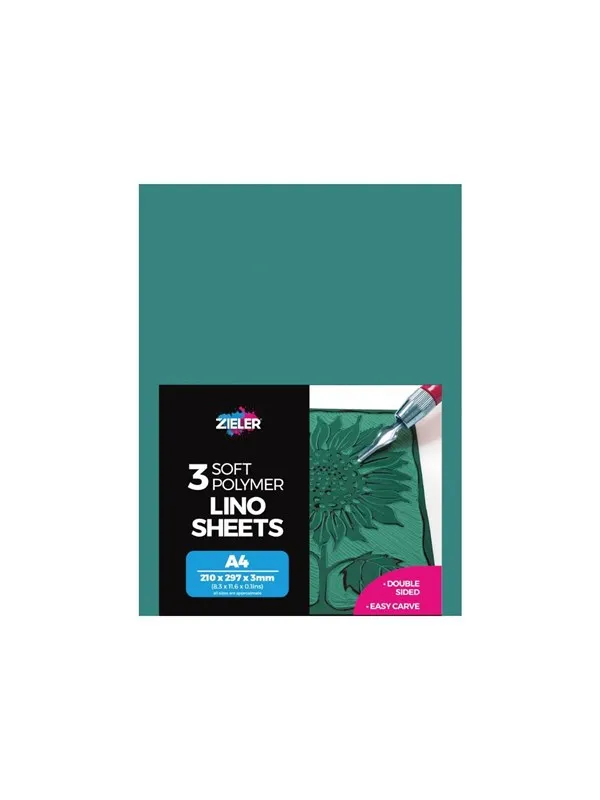 Zieler Linoleum sheets A4 3 pcs.
