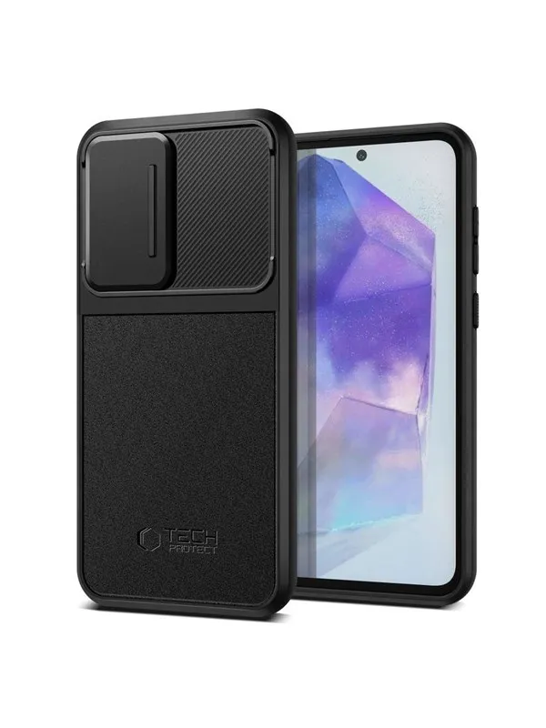 Tech-Protect  Velar Cam+ Case for Samsung Galaxy A55 5G - Black