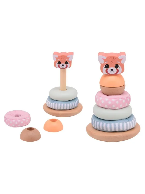 Jouéco The Wildies Family stacking tower with soft rings