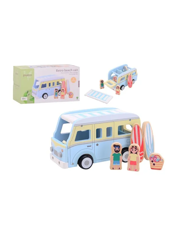 Jouéco Retro beach van with accessories