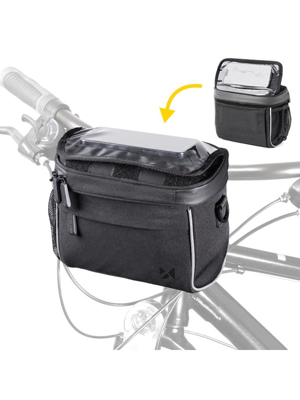 Wozinsky  Handlebar Bag Bike Shoulder Bag Black (WBHBB-01)