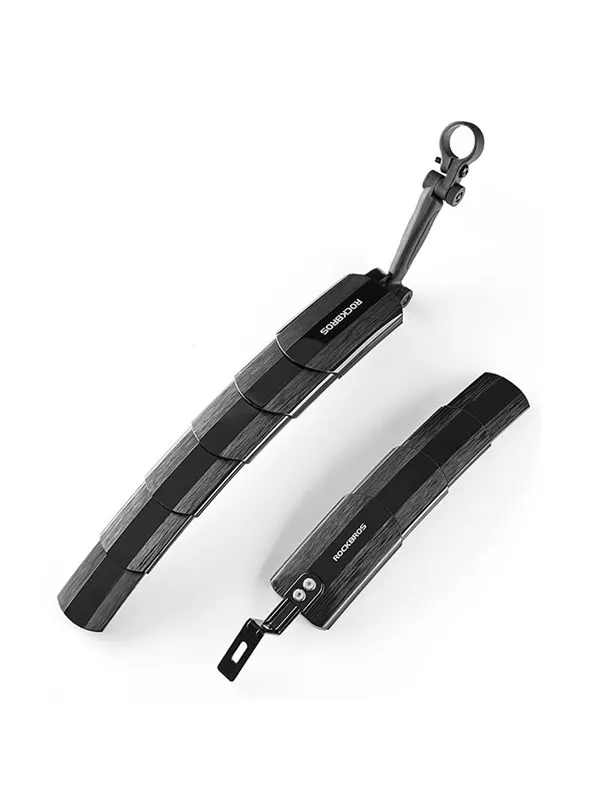 Rockbros FK-810 Folding Telescopic Bicycle Fender Set - Black