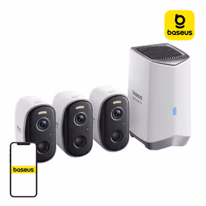 Baseus N1 2K Outdoor Camera Set of 3 - White